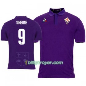 Billige Fotballdrakter ACF Fiorentina Simeone 9 Hjemmedraktsett 2018/19 Kortermet